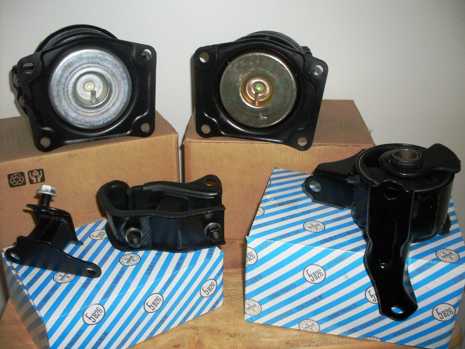 2001-2003 -- CONJUNTO DE 3 MOTORES E 2 SUPORTES DE TRANSMISSÃO PARA ACURA CL (3.2L, V6, AT). - Imagem 4 de 4