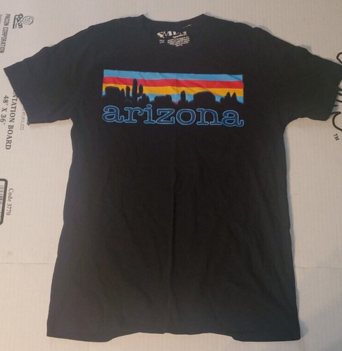 Arizona Skyline T-Shirt Adult Small Black Short Sleeve