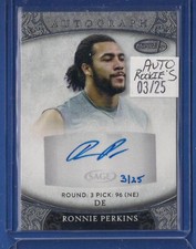 2021 Sage Aspire Silver Autograph RC /25 Ronnie Perkins #ASP-97 Rookie Auto C