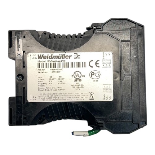 WEIDMULLER IE-SW8-WAVE INDUSTRIAL 8-PORT ETHERNET SWITCH MODULE - 第 3/7 張圖片