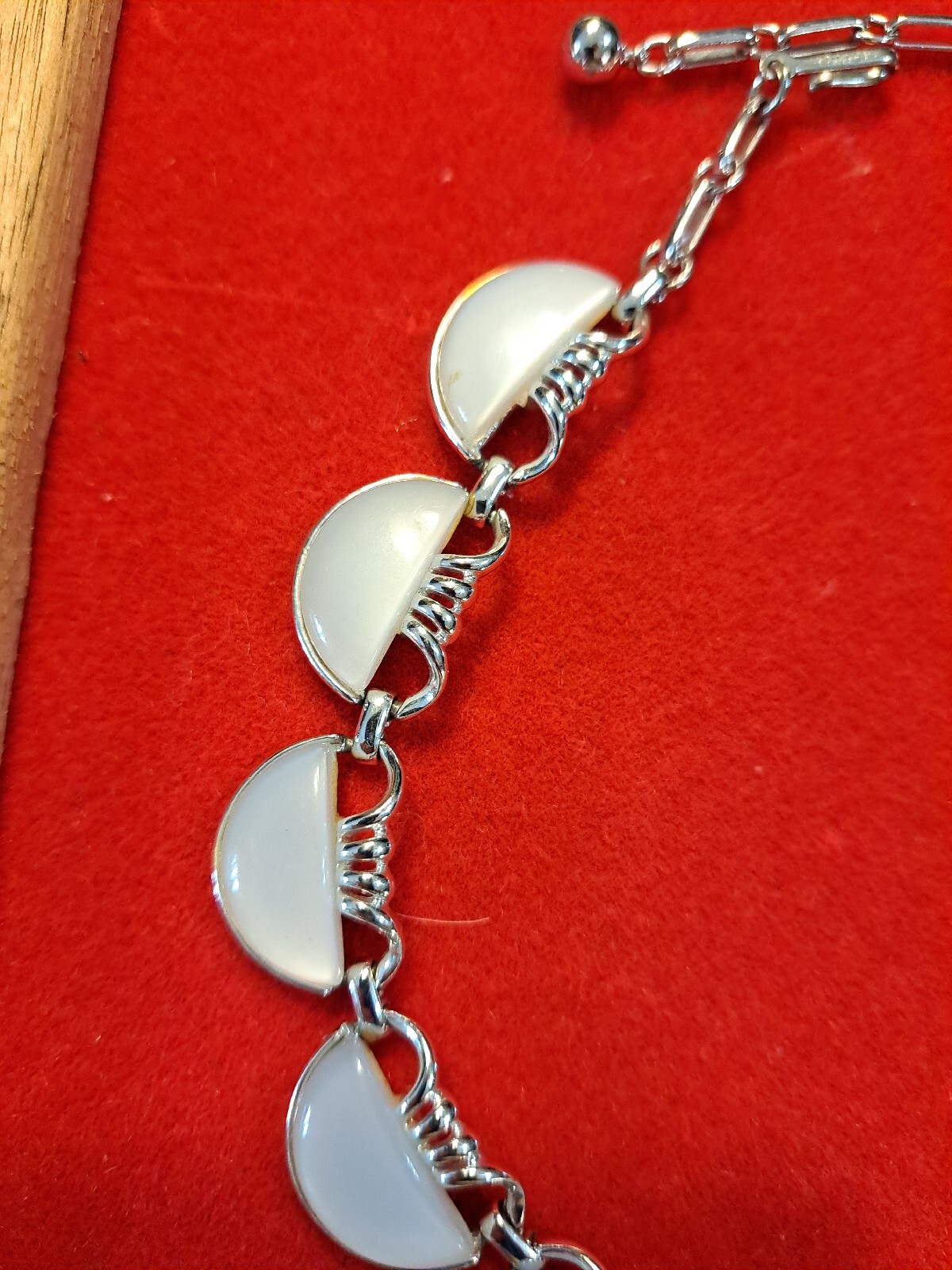 off white translucent Thermoset SIGNED CORO Half … - image 4