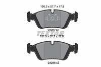 Textar 2328702 Bremsbelagsatz, Scheibenbremse FüR Alpina, Bentley, BMW