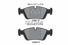 TEXTAR 2328702 Brake Pad Set, disc brake for ALPINA,BENTLEY,BMW