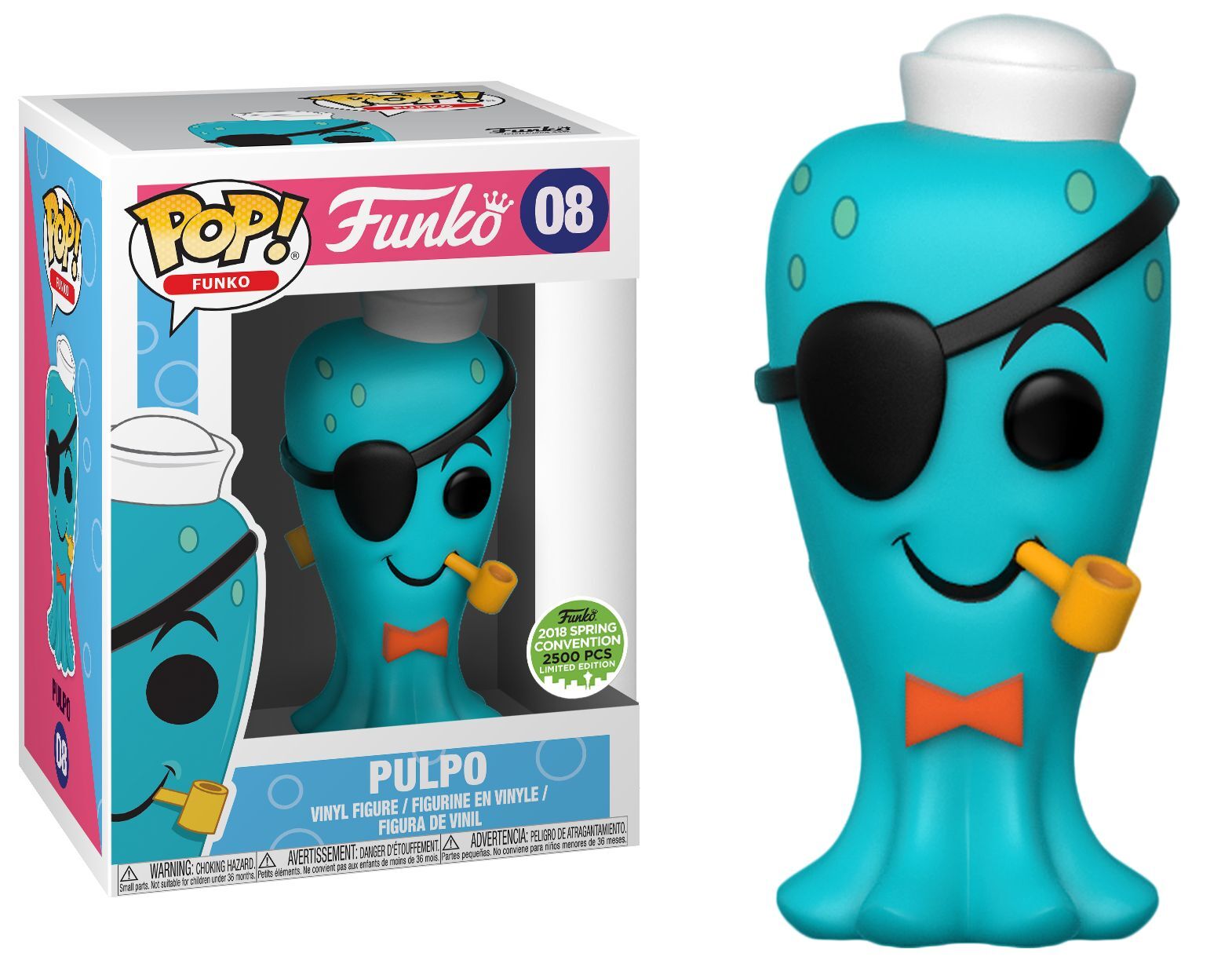 Funko Pop! Fantastik Plastic Pulpo #08 [Púrpura] Le 1000 Exclusivo