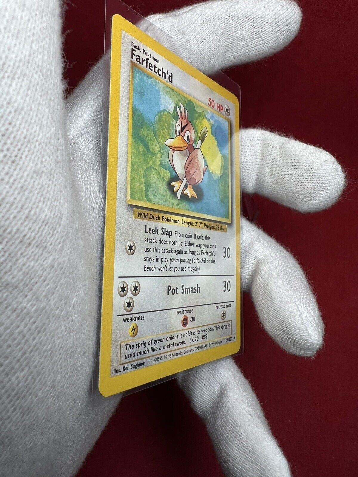 Near Mint Farfetch'd 27/102 Base Set Unlimited Pokemon Card - Nokomis  Bookstore & Gift Shop