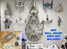 Wall Mount Bracket for Star Wars BMF Millennium Falcon 2008 TLC TVC