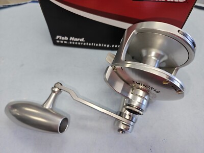 Accurate Valiant 2-speed Reel BV2-800N Silver with 3.8