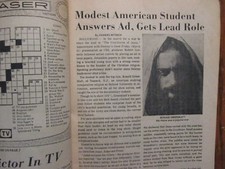 March 26, 1972 Lancaster Pa TVWeek Maga(RONALD GREENBLATT/SURVIVAL/JOHN FORSYTHE
