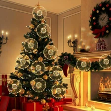 Hanging Firework LED Fairy String Light And 8 Modes Remote Christmas Party Decor