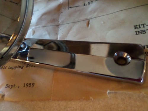 1960 1962 1965 ford galaxie fairlane nos exterior rear view mirror COAB--17696-E - Picture 6 of 8