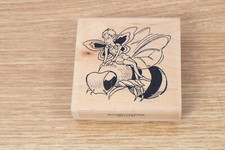 Bumblebee Free Riding Fairy Sprite Bumblebee Rubber Nymph Stamp BG 615-615-M