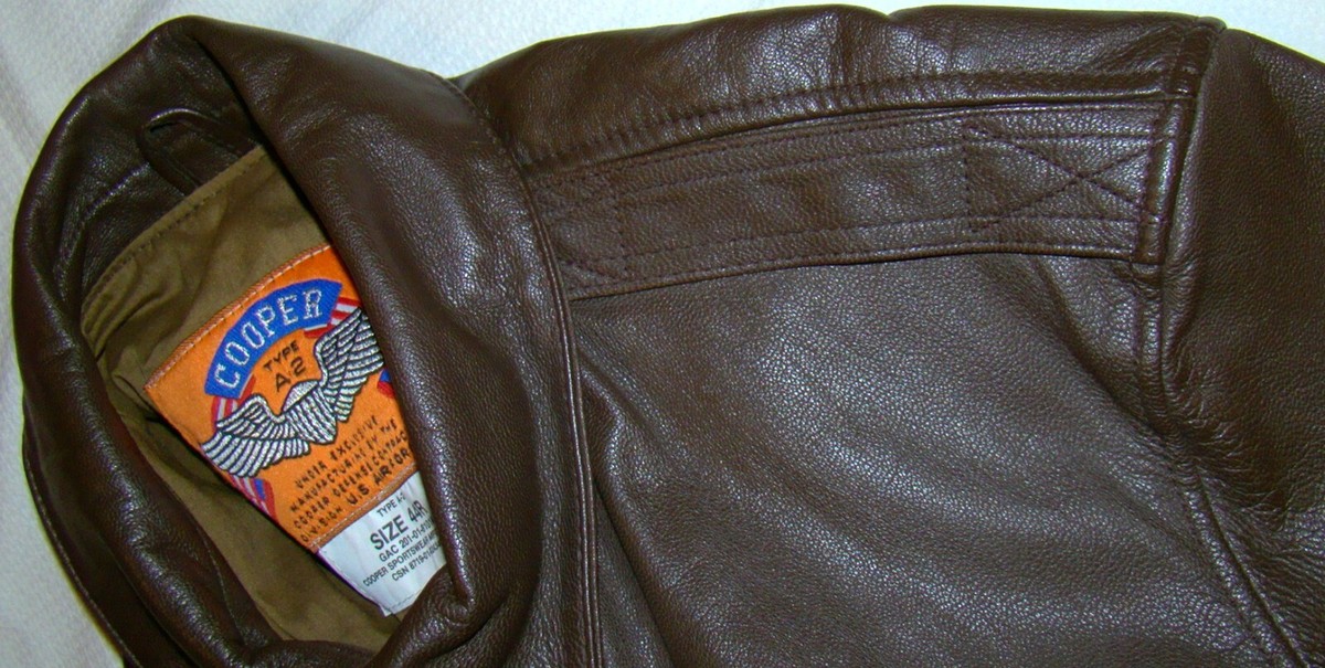 vtg COOPER Type A-2 Leather Bomber Flight Jacket Brown vtg COOPER Type A-2 Leather Bomber Flight Jacket Brown