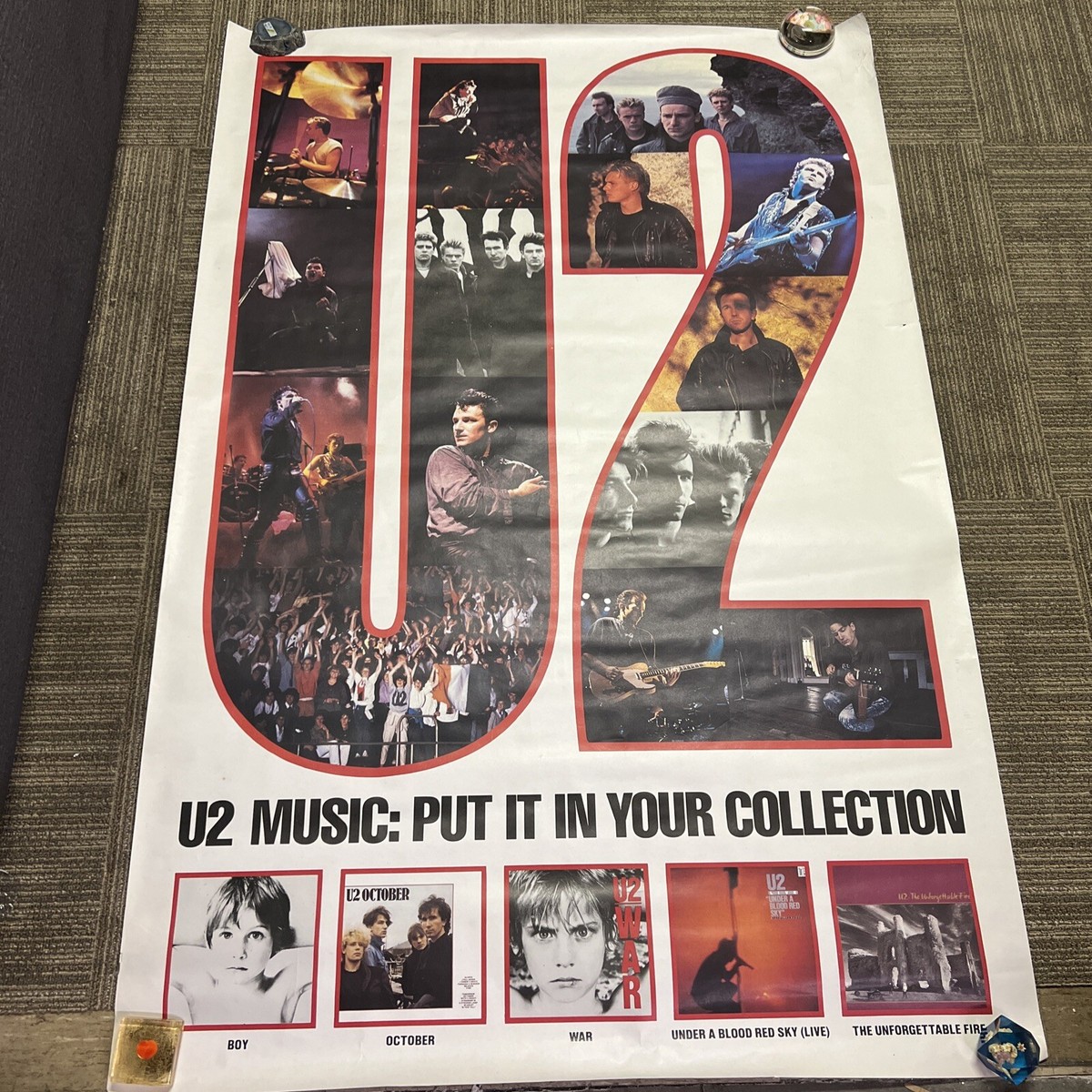 U2 Music: Put it in Your Collection Discography 80s Original Promo