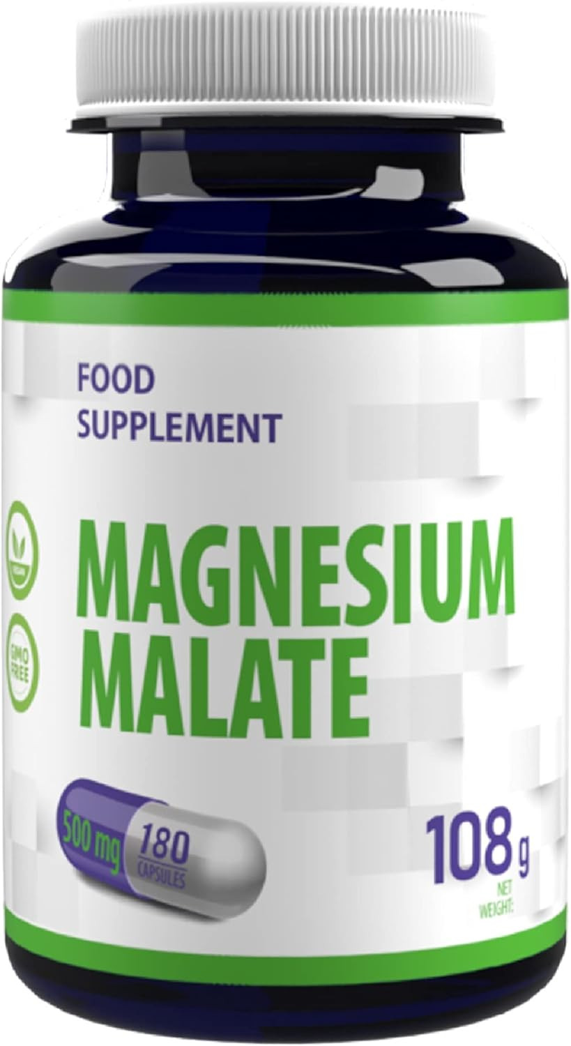 Magnesio Malato Alto Dosaggio 2000mg - 180 Caps Performance