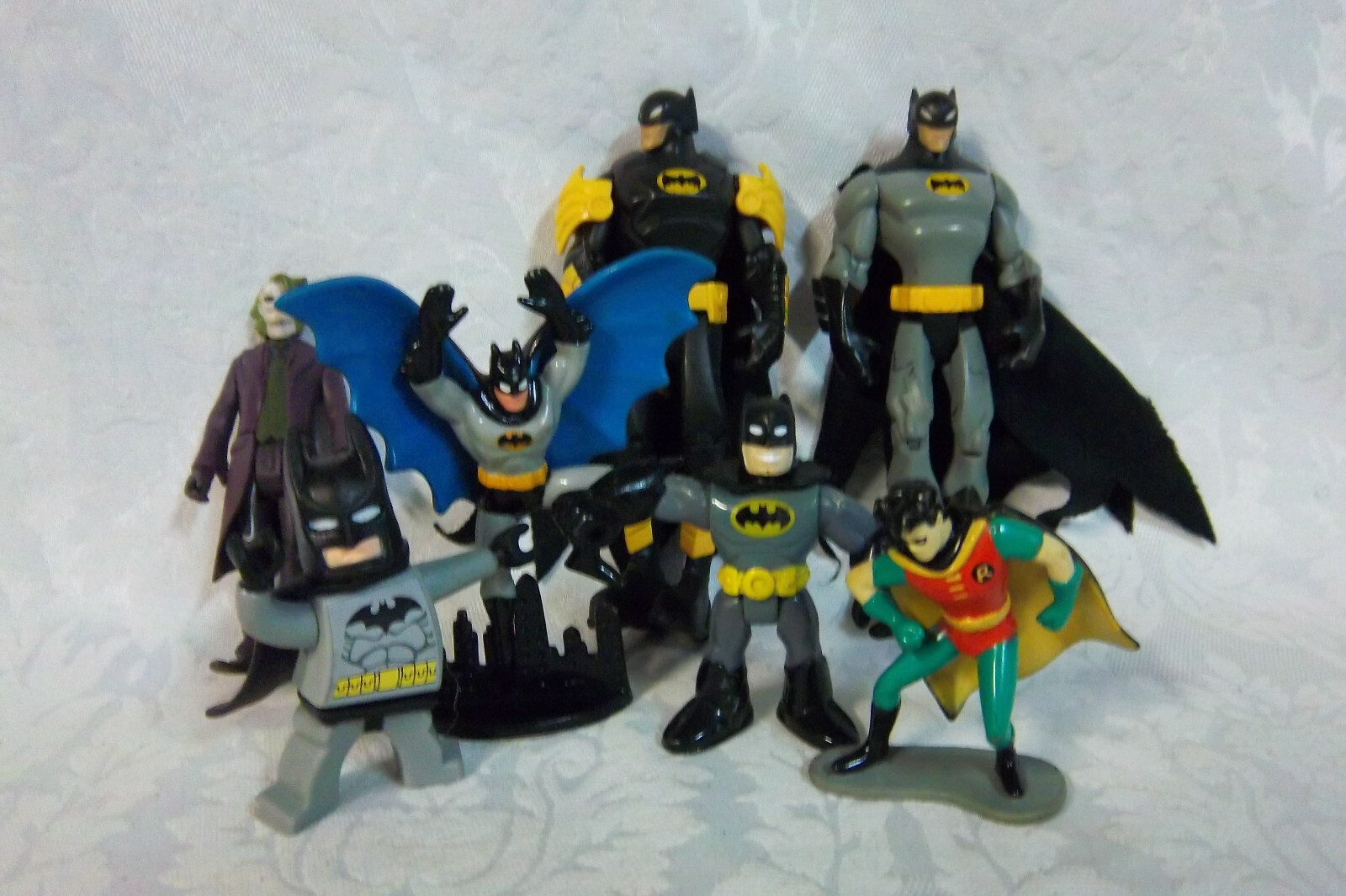 1997 1993 DC Comics 2005 Lego 3-5" Joker Batman Robin Toy Figures Cake Topper
