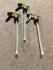 Black & Gold Acid Resistant Trigger Sprayer (3 Pack)