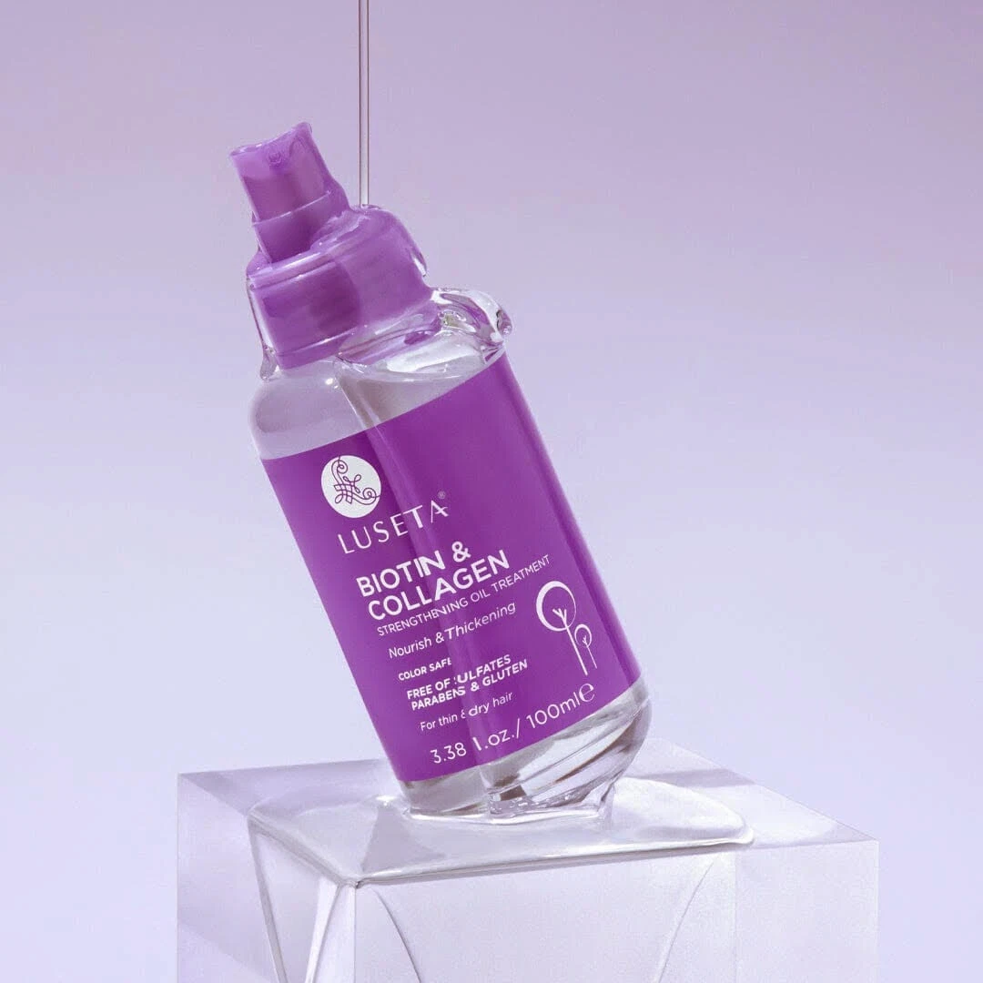 LUSETA Biotin & Collagen Hair Shampoo / Mask / Serum Strenghtening & Thickening