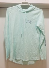Vineyard Vines Hoodie Long Sleeve Tshirt Light Blue Hoodie Casual Womens XS