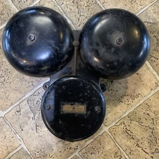 Vintage Dual Bell Ringer Automatic Electric Company CAST IRON BASE