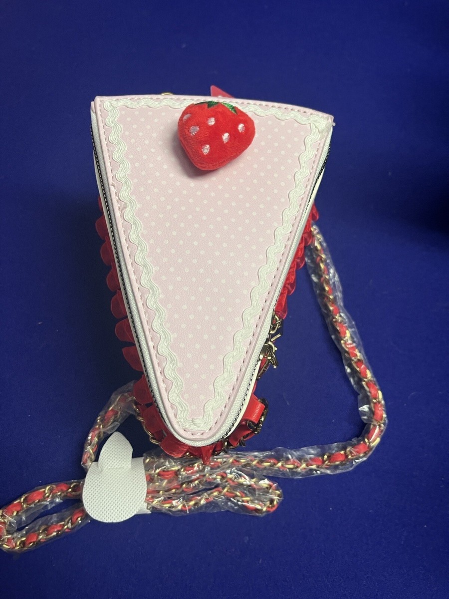 Strawberry Shortcake Cake Slice Figural Crossbody Bag NEW | eBay