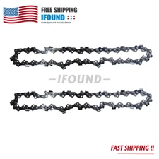 2Pcs 8" Chainsaw Chain Blade For DEWALT 20V MAX Pole Saw 3/8"LP .043" 34DL