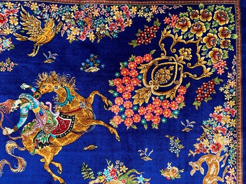 Pictorial Rug Stunning High Quality Hall Way Beautiful Silk Home Decor Rug,3x4ft - Picture 8 of 10