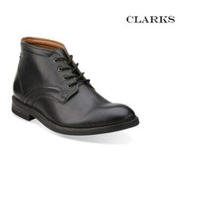 Image of Clarks Mens**Bushwick Mid Dark Brown/ Black Leather **Boots UK 9 9.5 10 RRP £120