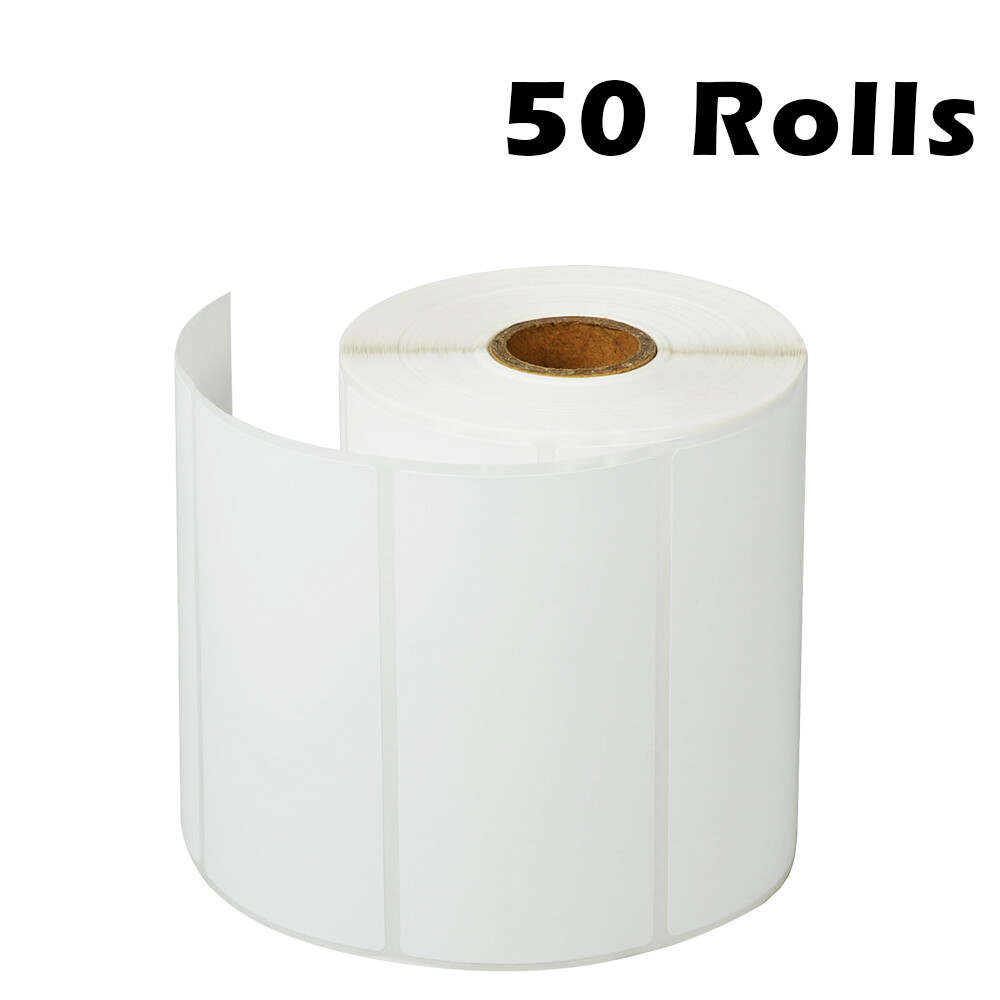 50-Pack 4x2 Thermal Shipping Labels for Zebra LP2844 & ZP450 Printers – 750/Roll
