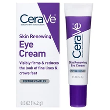 Cerave Anti-Aging Eye Cream for Wrinkles with Caffeine and Hyaluronic Acid