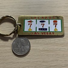 Jackpot Las Vegas Nevada Slot Machine Travel Souvenir Keychain Key Ring 40181