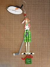 Sunset Vista Designs Divet Diva Lady Golfer Ornament