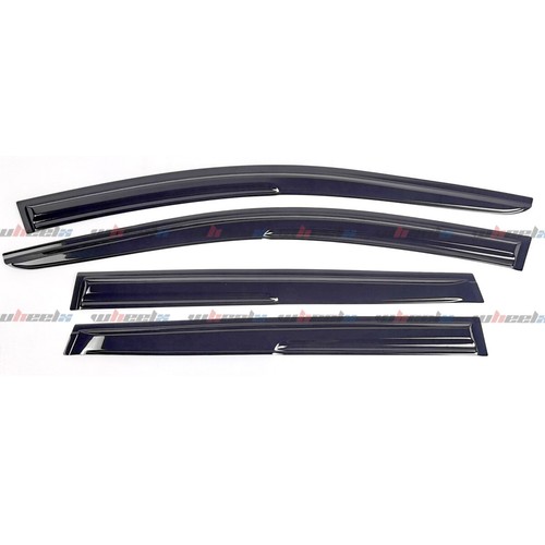 For Honda CR-V CRV 2017-2022 Side Window Vent Visors Rain Guards W/ Black Trim - Picture 2 of 8