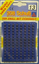 13 Shot Strip Ammo on Blister, 208 Shot Strip Amorces