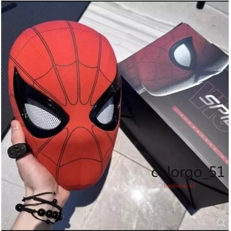 Casco Spiderman 1:1 Usable Máscara Eléctrica Control Remoto Ojos Juegos con disfraces Accesorios Foto 2 de 4