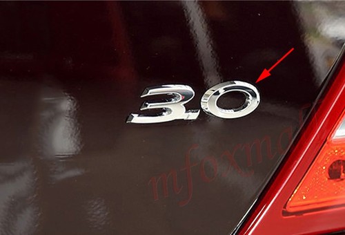 Chrome Metal V6+3.0 Badge Emblem Logo 3D Sticker Decal Car Body Engine Trim 2pcs - Picture 5 of 11
