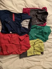 5 Nike golf polos L Large