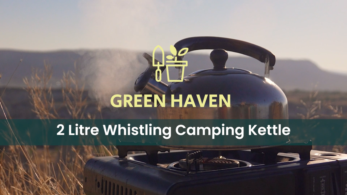 Green Haven 2L Camping Whistling Kettle Portable Stainless Steel