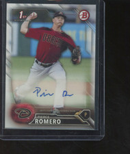 2016 Bowman Pierce Romero #PA-PR Auto #'d 021/250 1st Bowman