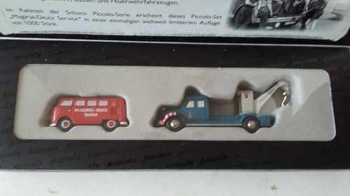 Set Schuco Piccolo MAGIRUS-DEUTZ SERVICE VW T1, Magirus copertura rotonda - Foto 2 di 3