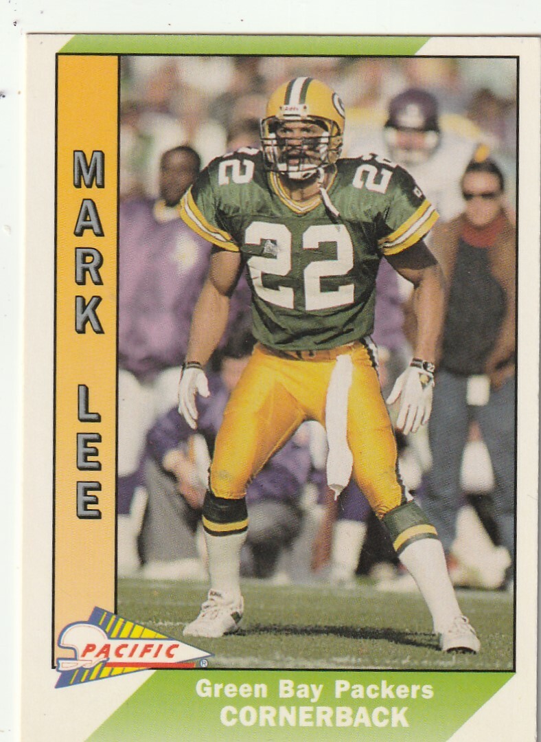 FREE SHIPPING-MINT-1991 Pacific Mark Lee #159-PLUS PACKERS BONUS CARDS