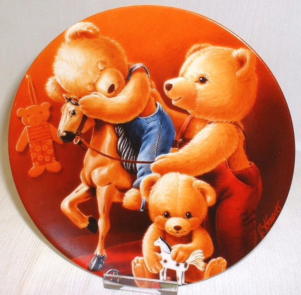 Teddy und seine Freunde 6. Bradex Sammelteller = AUF dem Weg ins Land der Träume