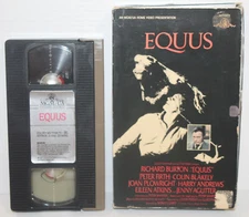Vintage Equus - VHS Clamshell Box - Richard Burton, Peter Shaffer, Jenny Agutter