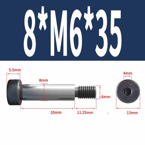 Shoulder Screws Allen Bolt Thread Socket Head High Tensile 12.9 M5 M6- M16 Steel - Picture 41 of 166
