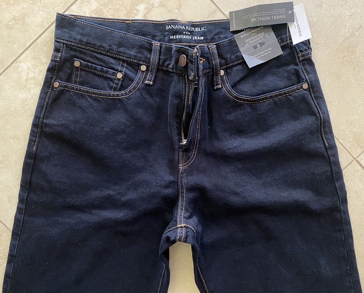 Banana Republic Regular Straight Leg Jeans Men Size 34 X 32