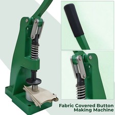 Heavy Duty Fabric Button Making Machine – Manual Press for Sewing & Crafts