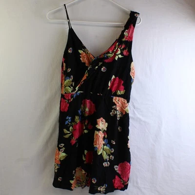 FOREVER 21 Robe Bretelles Spaghetti Imprimé Floral Multicolore V-Neck Été M - Photo 1/4