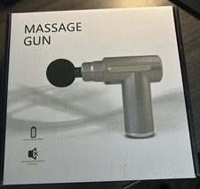 Mini Massage Gun Portable Electric Deep Tissue USB Rechargeable 4 Heads Muscle X