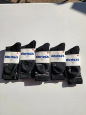 Bombas Socks New Crew Medium (Men's 5.5 - 9, Women's 7 - 10) 5 Pairs NEW