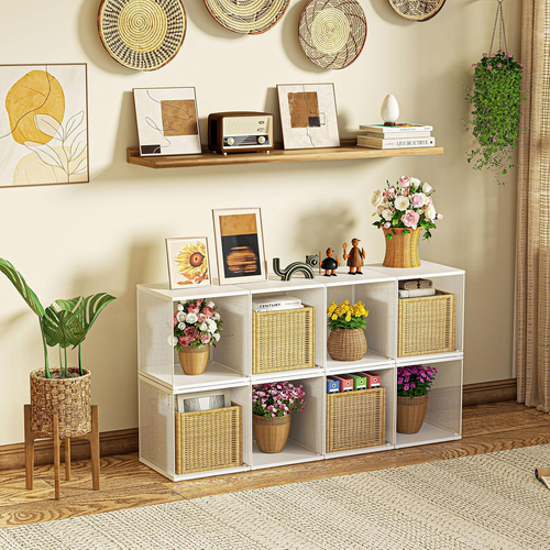 2 Cube Organizer Bookshelves DIY Variable Stackable Cube Storage Organizer for K - Picture 8 of 9