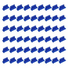 0.6 Inch USB Type A Dust Plug, 60 Pcs Anti Dust Plug Cover Female End, Blue